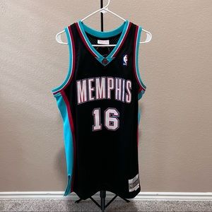 ‘01-02 Memphis Grizzlies Pau Gasol Mitchell & Ness Jersey